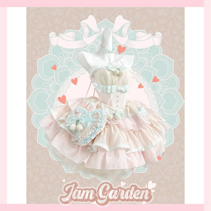 POSHEPOSE Sweet lolita Lolita birthday princess dress Tunics Versatile functional