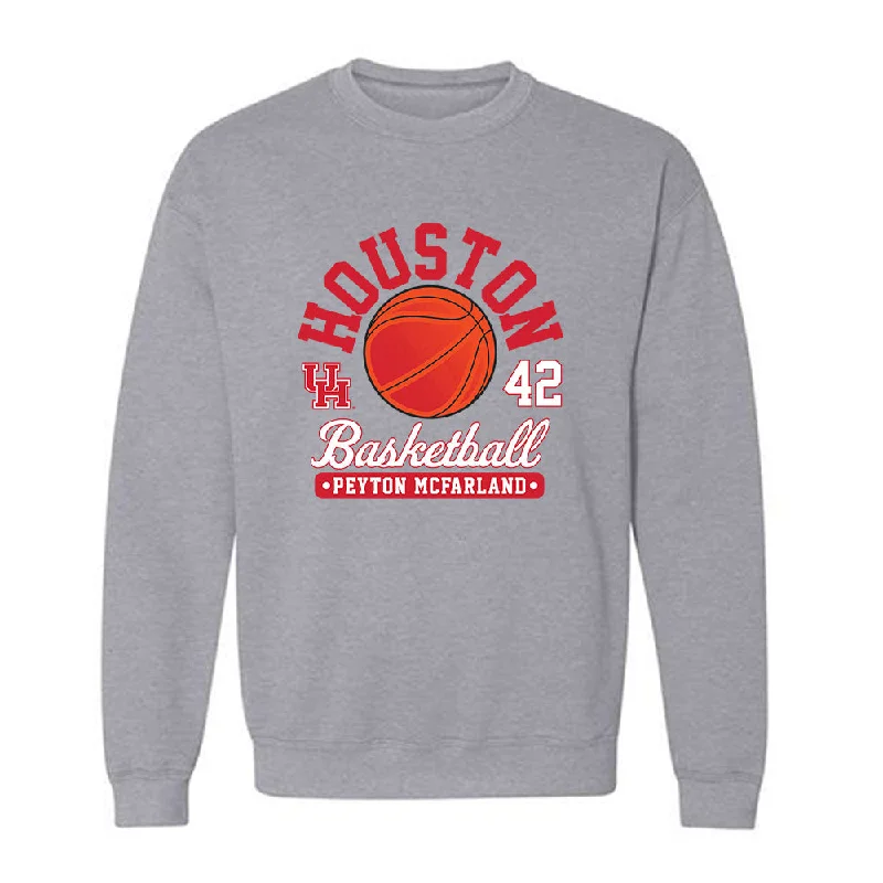 Houston - NCAA Women's Basketball : Peyton McFarland - Fashion Shersey Crewneck Sweatshirt Hoodie with Mesh Breathable Sporty