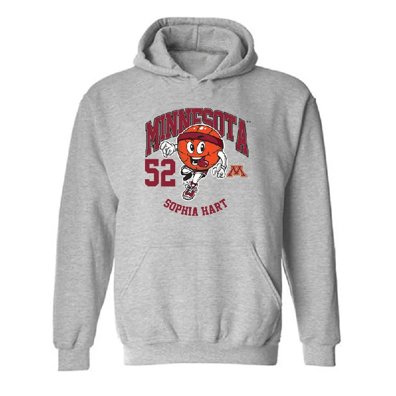 Minnesota - NCAA Women's Basketball : Sophia Hart - Fashion Shersey Hooded Sweatshirt Hoodie with Back Slit Movement Comfort