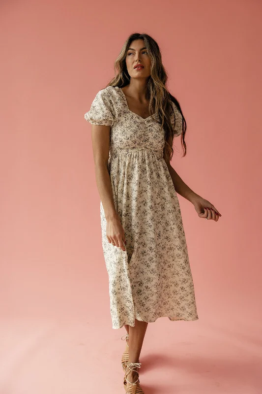 Birds Of A Feather Puff Sleeve Dress Tunics Occasion special
