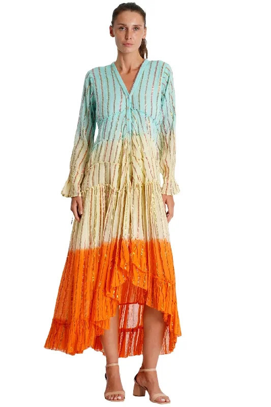 Ombrey Tiered High Low Dress Tunics Stylish elegant