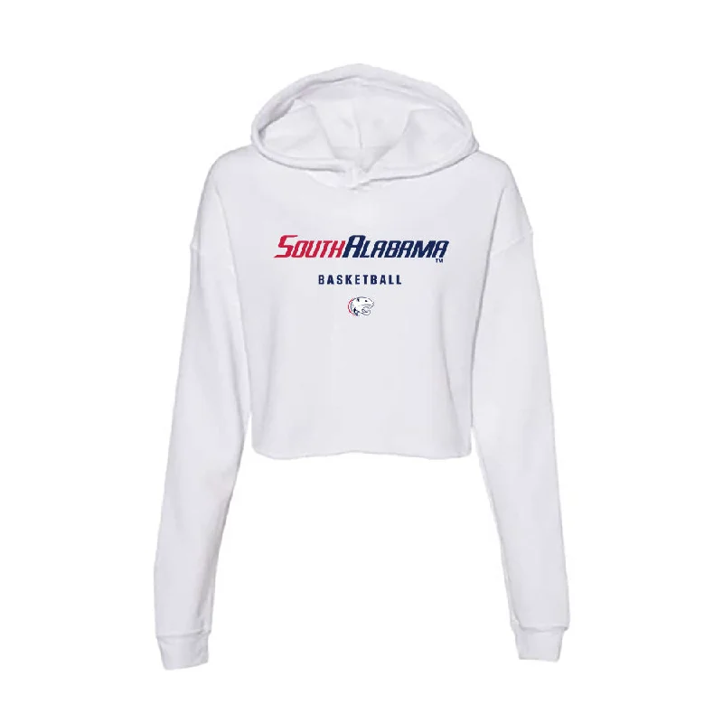 South Alabama - NCAA Women's Basketball : Chrysta Narcisse - Women's Crop Fleece Hoodie Cotton Hoodie Fleece Lining Warmth