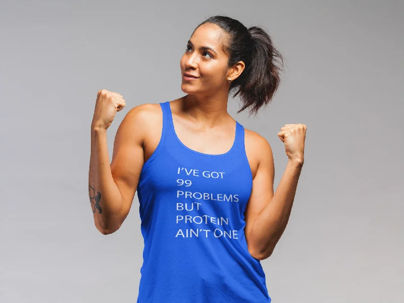 99 Problems Womens Tri-Blend Racerback Tank - New layering tank top