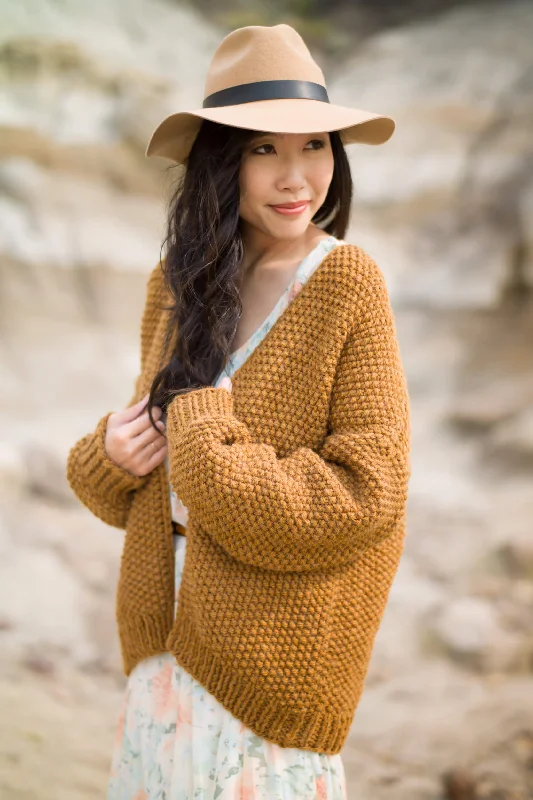 Knit Kit - Woodbury Cardigan Open Front Closed Front Wrap Front
