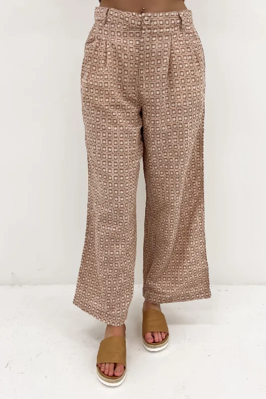 Maya Geo Pant Maya Geo Print Relaxed Lounge Trousers
