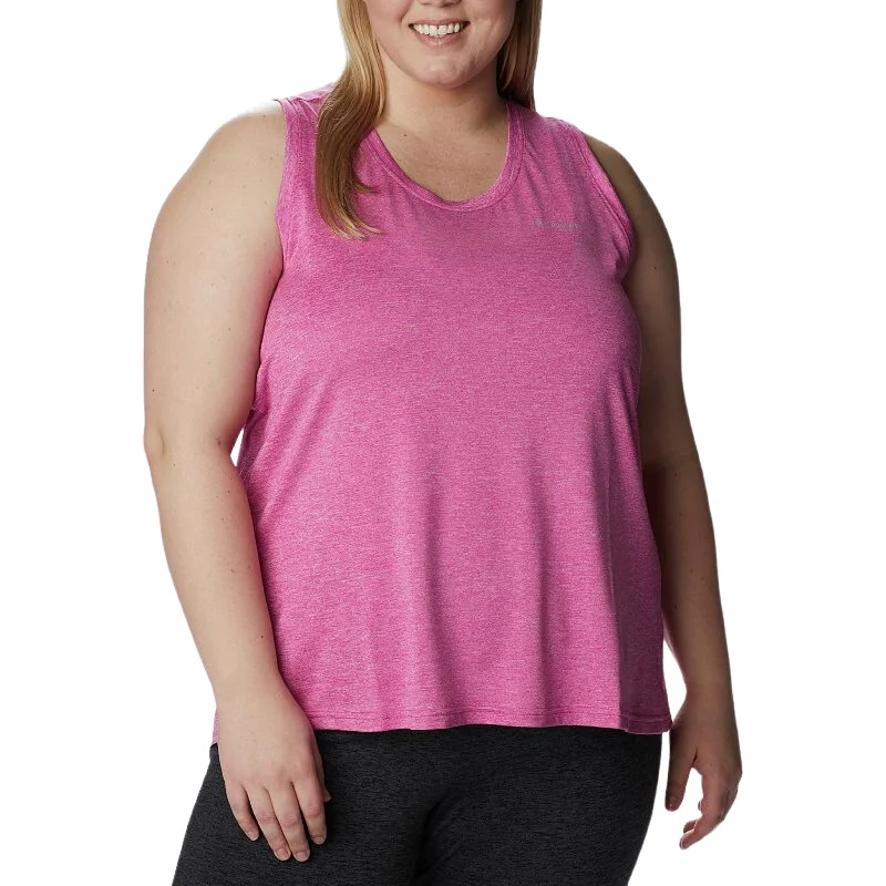 COLUMBIA - Hike Tank Top - Wild Fuchsia Heather solid color tank