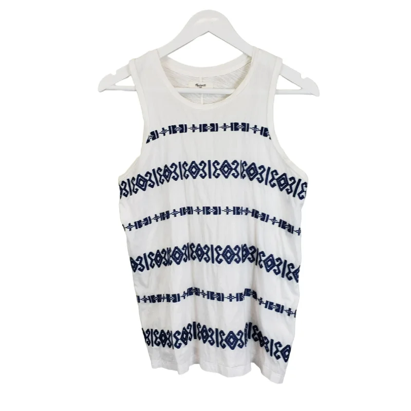 Madewell Embroidered Mixed Media Tank Top Size XS/S lightweight tank top