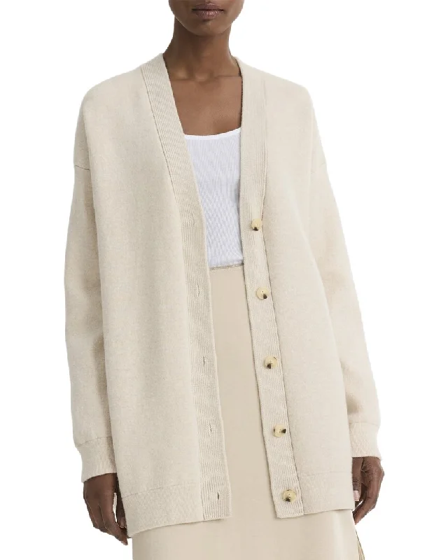 Vince Oversized Double Knit Wool & Cashmere-Blend Cardigan Mesh Blend Leather Blend Suede Blend Vince Oversized Double Knit Wool & Cashmere-Blend Cardigan Mesh Blend Leather Blend Suede Blend