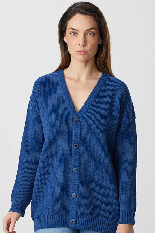 Merino V Neck Cardigan Oversized Loose Flowy