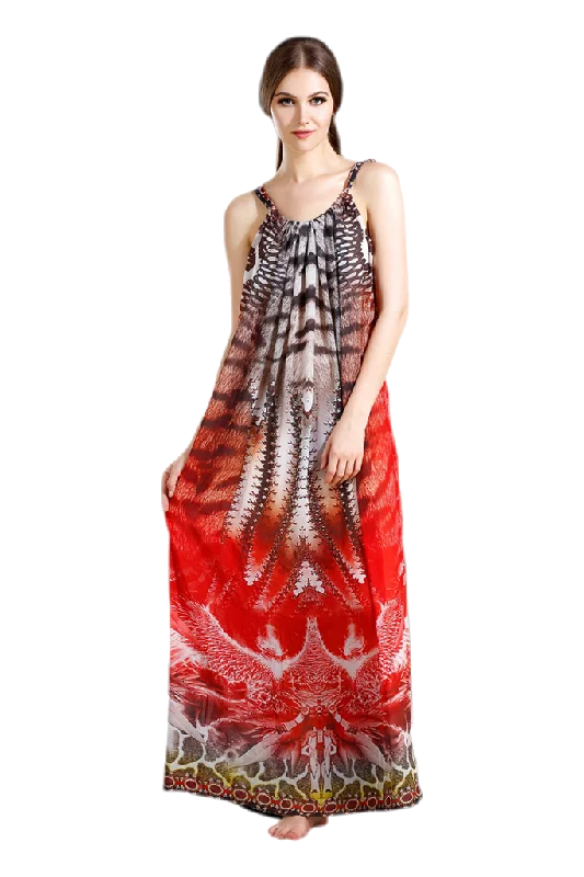 Chiffon Party Dress Cowl Neckline Elegant