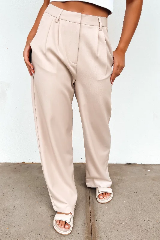 Lucas Pant Beige Soft Sweatpants Style