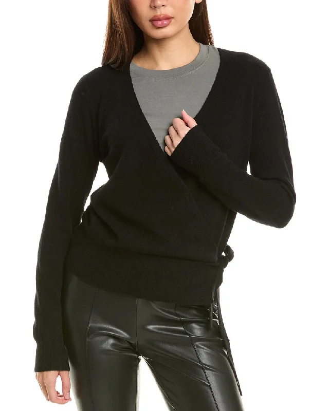 InCashmere Tie-Side Cashmere Cardigan Long Cardigan Short Cardigan Medium Cardigan
