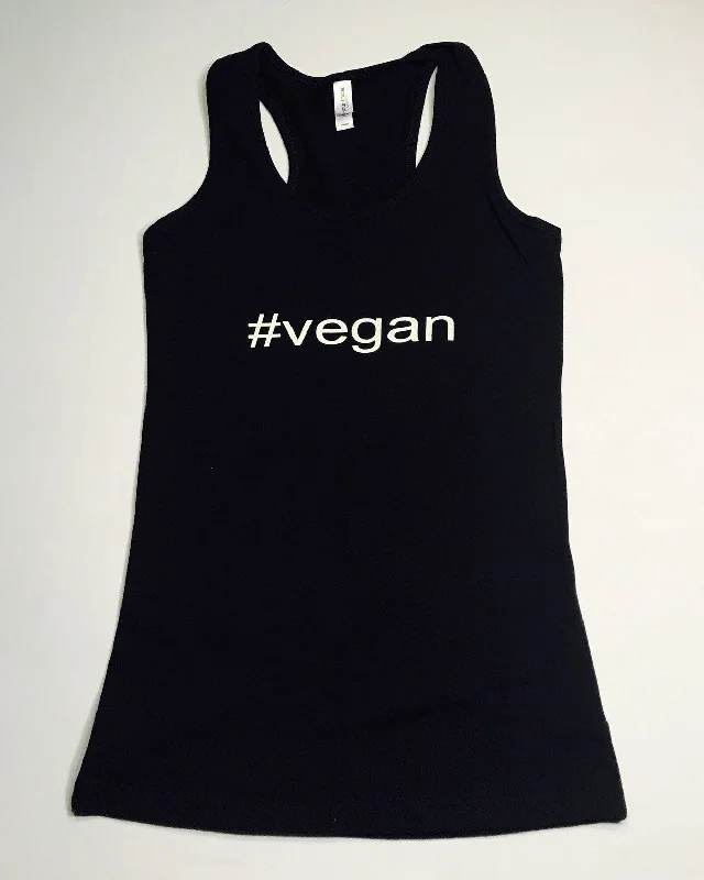 #Vegan Womens Racerback Tank cherry red tank
