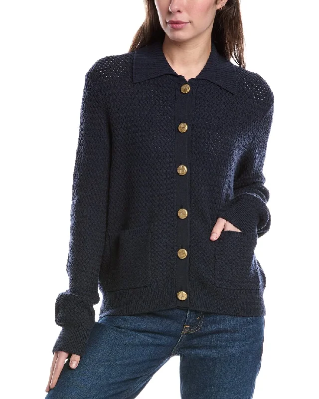 rag & bone Jax Wool-Blend Cardigan Striped Floral Plaid