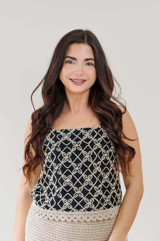 NORA EMBROIDERED TANK vibrant tank top