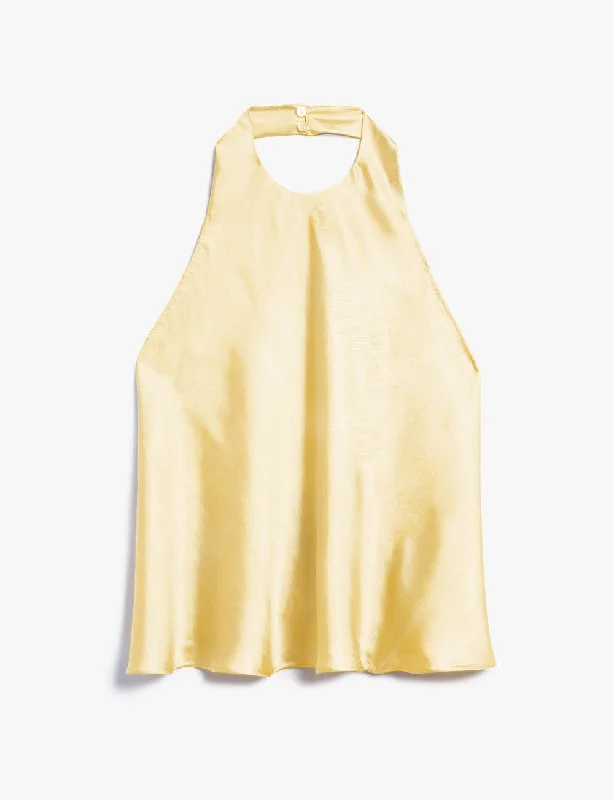 Dyed Silk Tank lavender tank top