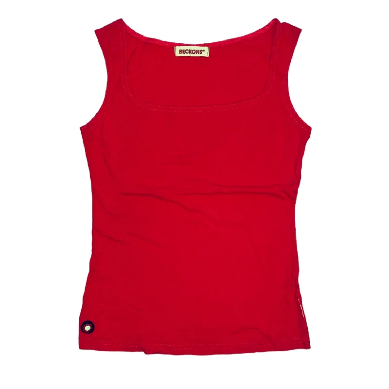 Strength Bamboo Tank Top - Red ivory tank top