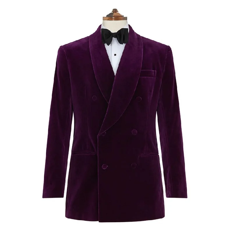 Davenant Purple Velvet Jacket Jersey Jacket Tulle Jacket Batik Jacket