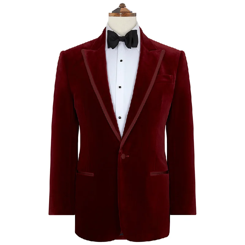 Balinteer Berry Velvet Jacket Print Jacket Jacquard Jacket Patchwork Jacket