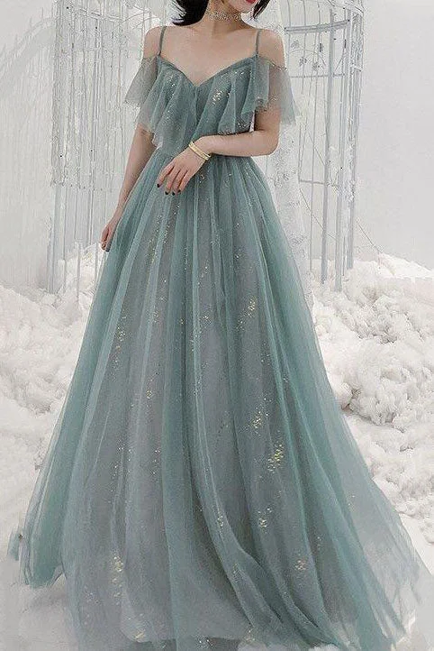 Spaghetti Straps Beautiful A Line Long Prom Dresses Evening Party Dresses Tunics Versatile functional Spaghetti Straps Beautiful A Line Long Prom Dresses Evening Party Dresses Tunics Versatile functional