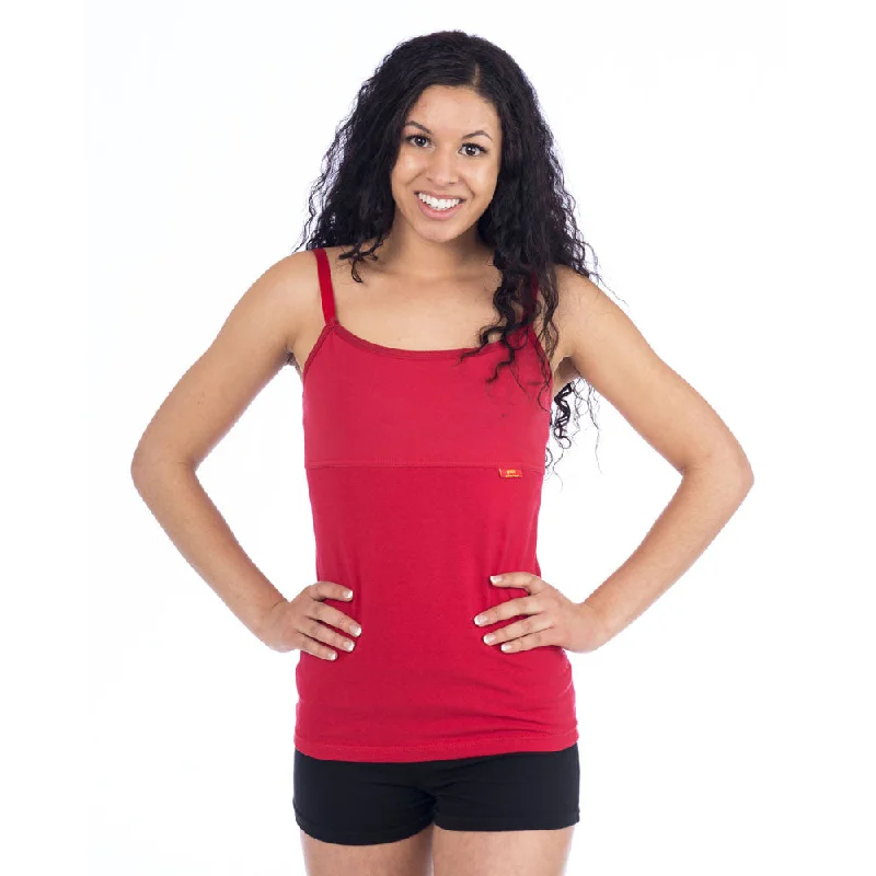 Strength Yoga Tank Camisole - Red mint tank top