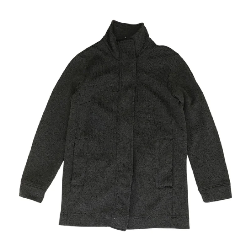 Gray Solid Lightweight Jacket Fleece Jacket Down Jacket Parka