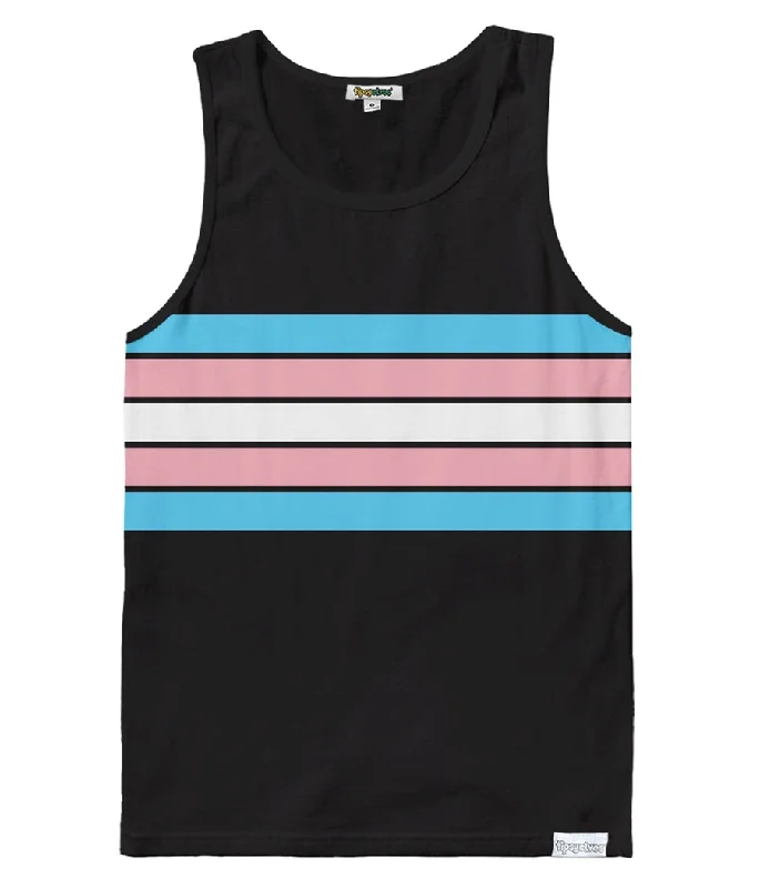 Trans Pride Flag Tank Top chic tank top