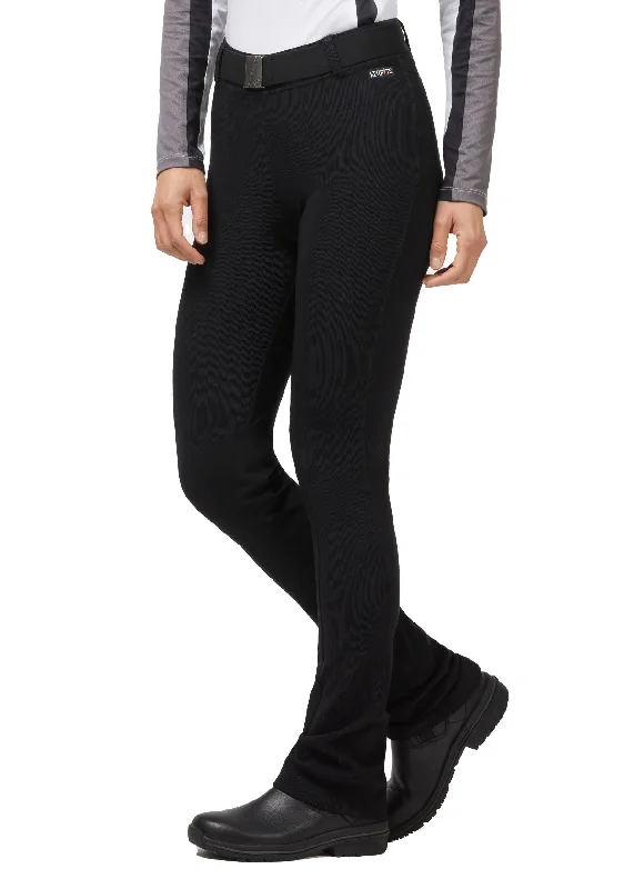 Microcord™ Extended Knee Patch Bootcut Riding Pant Trendy Velvet Pants