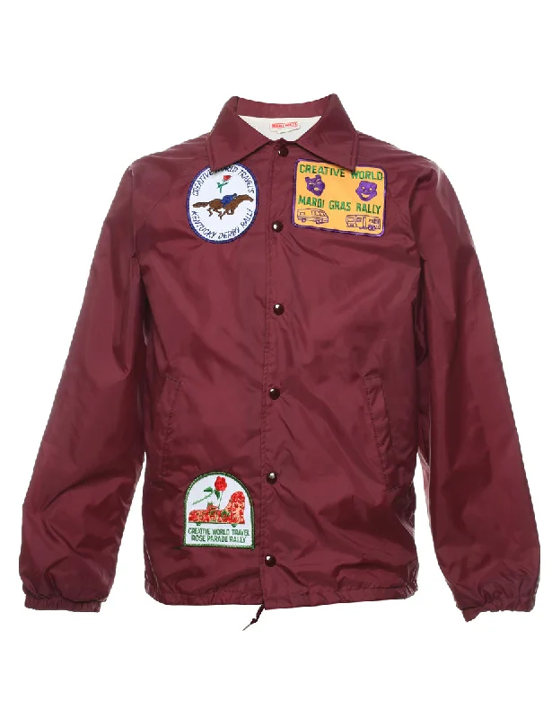 Trucker jacket with patches - S Denim Fabric Leather Fabric Suede Fabric