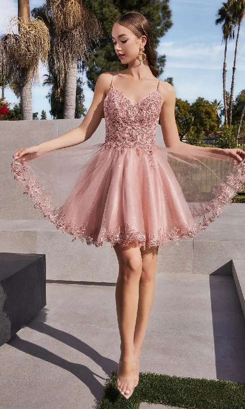 Ladivine Short Party Dress CD0213 Tunics Evening elegant