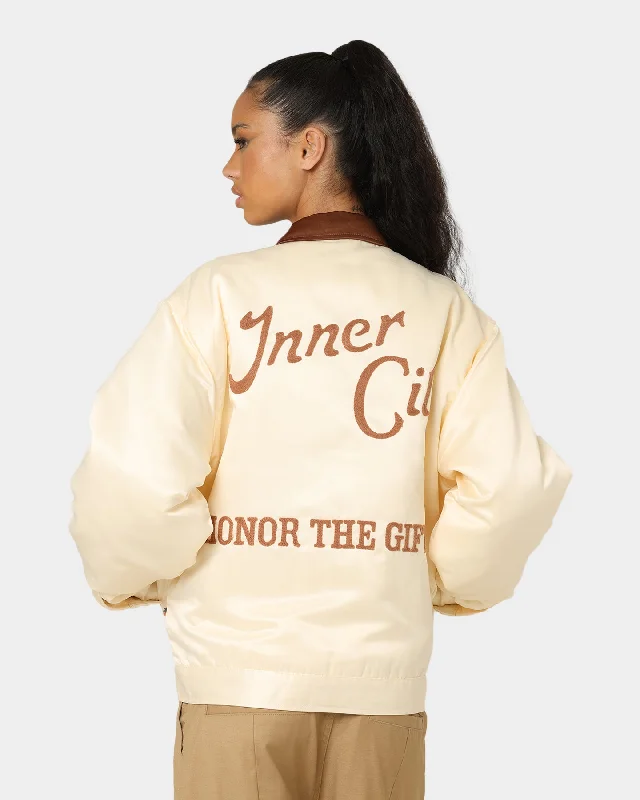 Honor The Gift Neighborhood Jacket Cream Quilted Jacket Puffer Jacket Insulated Jacket
