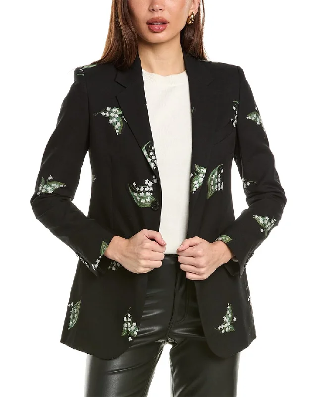 RED Valentino Wool-Blend Jacket Wool Jacket Cashmere Jacket Tweed Jacket