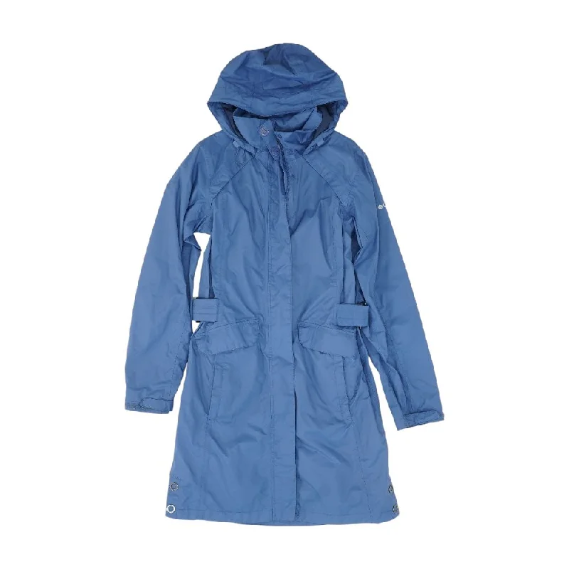 Blue Solid Rain Jacket Herringbone Jacket Houndstooth Jacket Plaid Jacket
