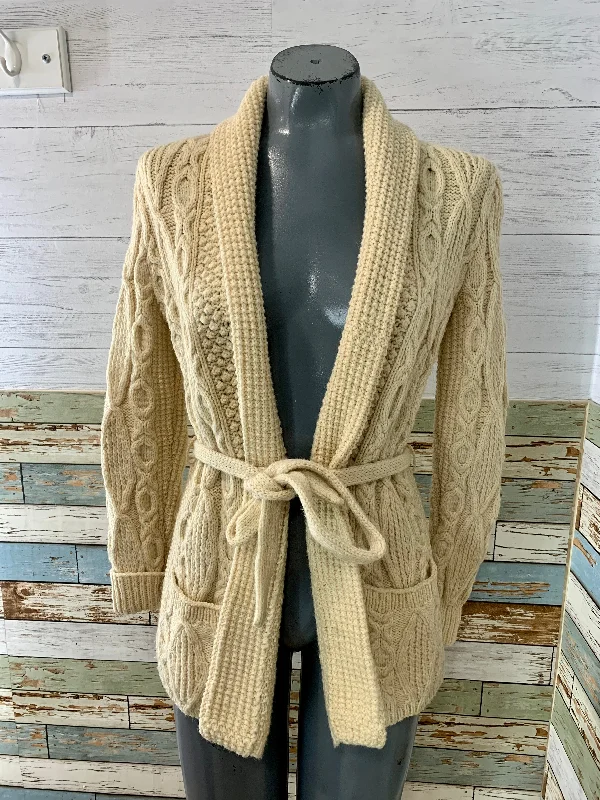 90’s Knit Tie-Up Cardigan Terry Blend Velvet Blend Canvas Blend
