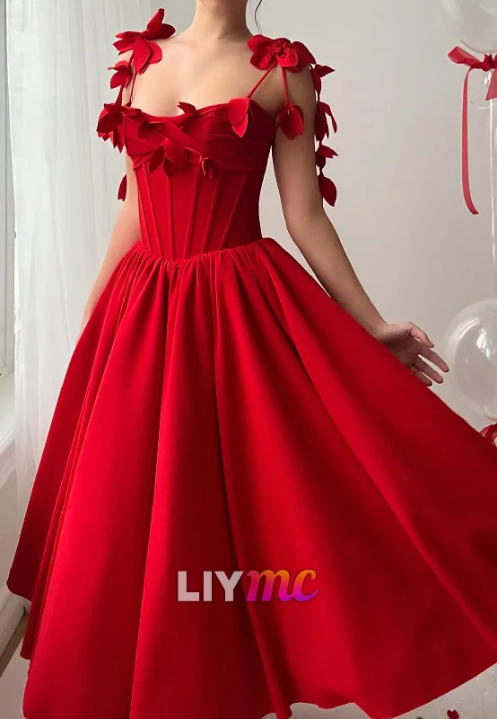 Square Spaghetti Straps Pleated Satin Prom Dress A-Line Party Dress Tunics Polka dots Square Spaghetti Straps Pleated Satin Prom Dress A-Line Party Dress Tunics Polka dots