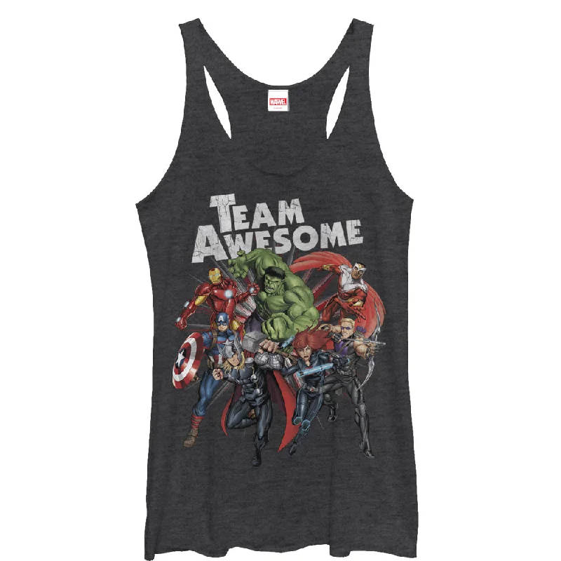 Women's Marvel Avengers Team Awesome Racerback Tank Top mesh tank top