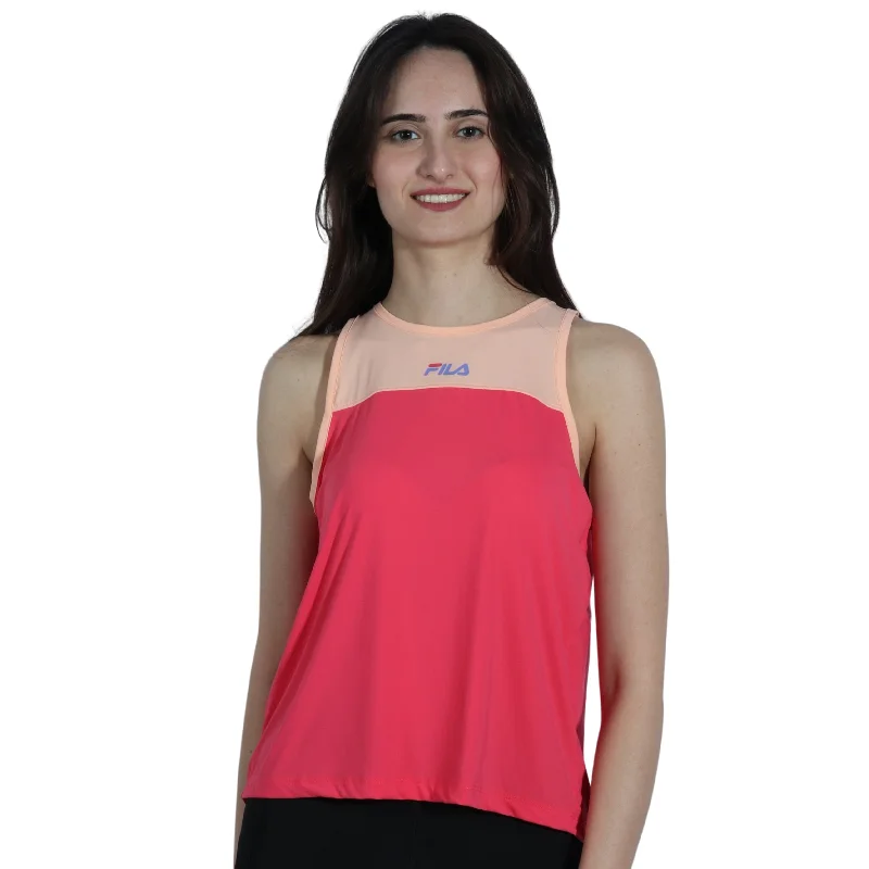 FILA - Printed Side Logo Tank Top lace back tank