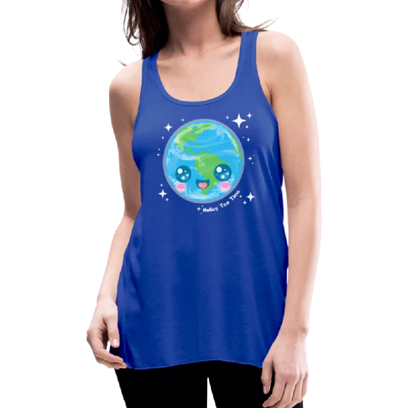 Kawaii Earth Women's Flowy Tank Top loose fit tank