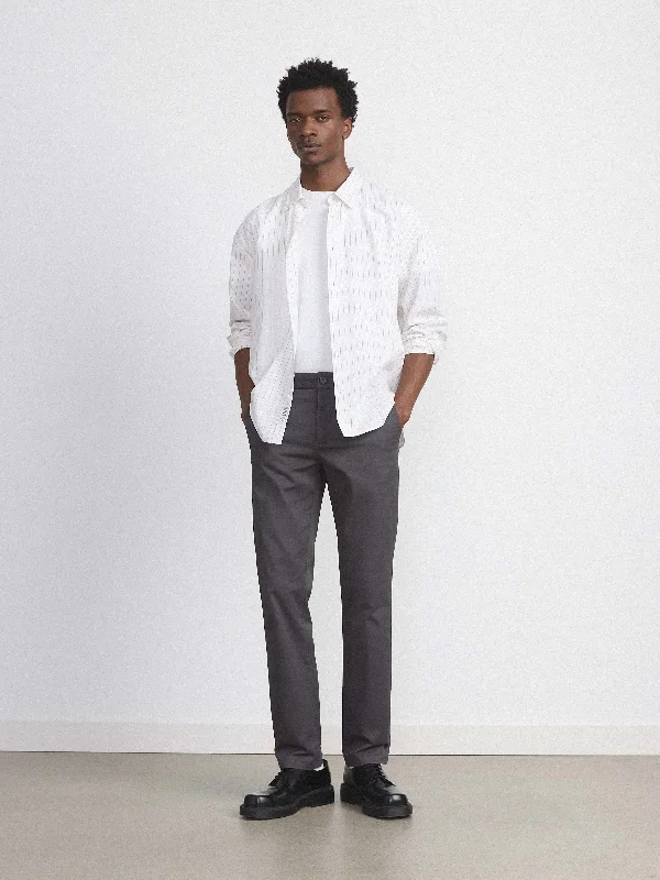 The Brunswick Chino Pant in Iron Grey Classic Bootcut Trousers