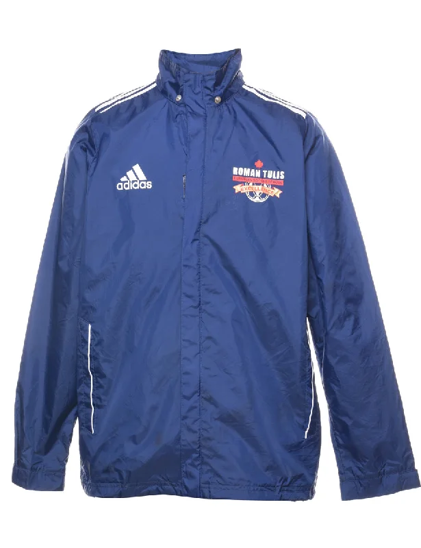 Adidas Classic Navy Nylon Jacket - M Jersey Jacket Tulle Jacket Batik Jacket