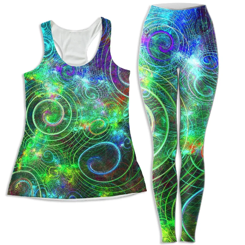Mental Twist Women's Tank and Leggings Combo spandex blend tank