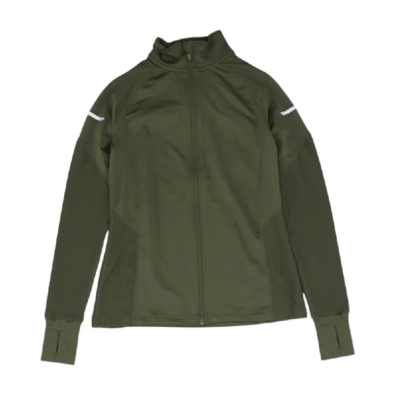 Olive Solid Active Jacket Mesh Jacket Canvas Jacket Denim Jacket