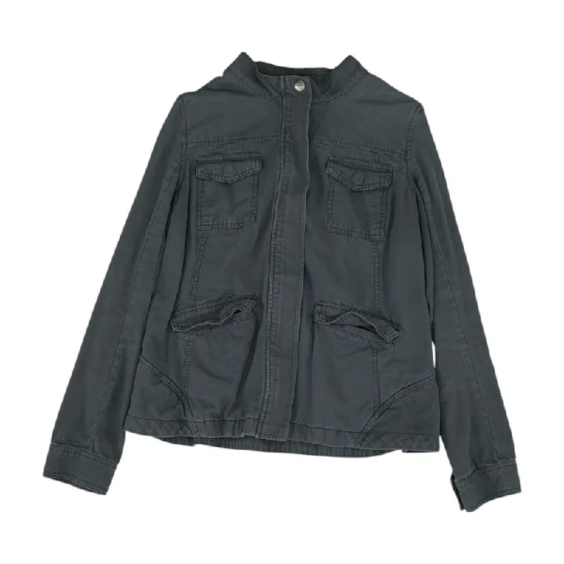 Gray Solid Lightweight Jacket Fitted Jacket Loose Jacket Oversized Jacket