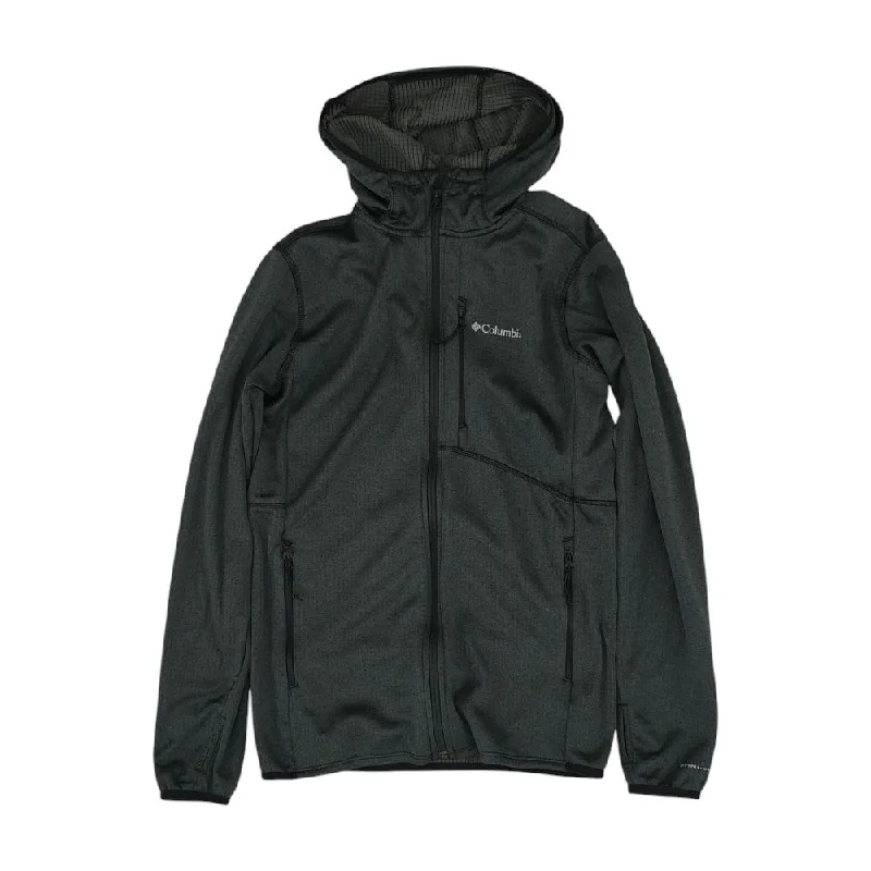 Charcoal Solid Lightweight Jacket Hooded Jacket Caped Jacket Shawl Collar Jacket