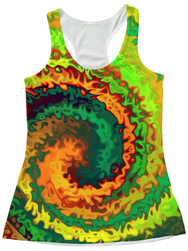 Abstract Rotation Women's Tank gold tank top