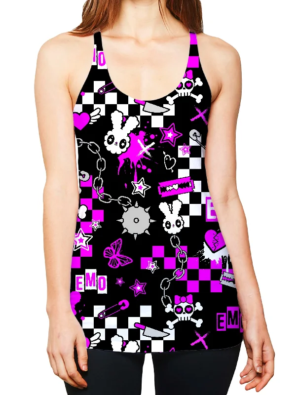 Emo Halloween Women's Tank cherry red tank