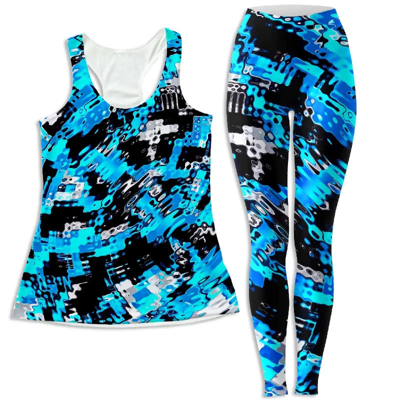 Aqua Rave Women's Tank and Leggings Combo charcoal tank top