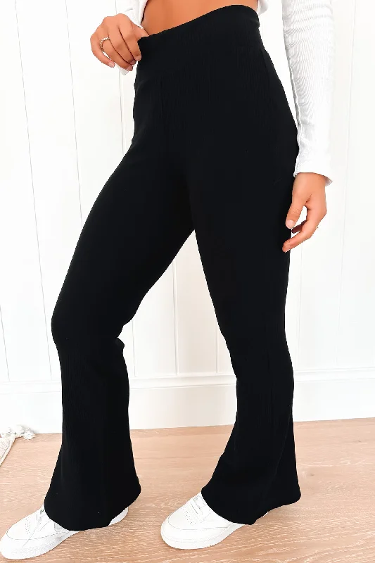 Luca Ribbed Lounge Pant Midnight Stylish Harem Pants