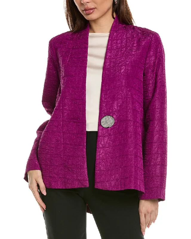 Joseph Ribkoff Textured Jacket Fitted Jacket Loose Jacket Oversized Jacket