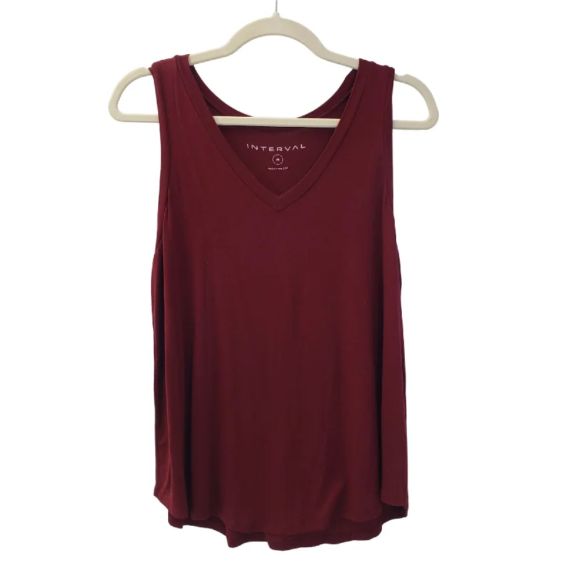 Interval V-Neck Activewear Tank Top Size Medium pastel tank top